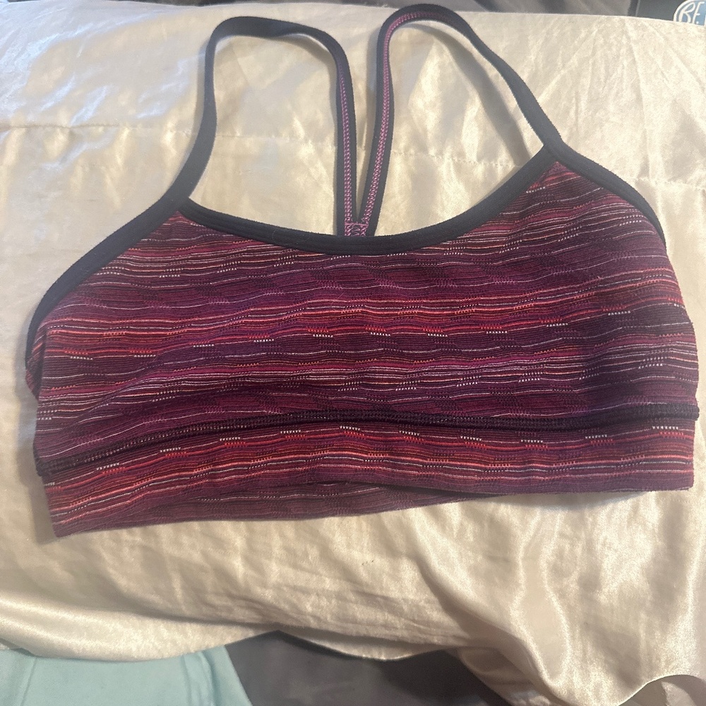 LULULEMON POWER Y MULTI COLOR SPORT BRA